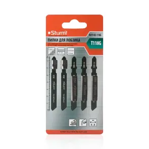 Пилки для лобзика по металу Sturm 9019-03-118G (прямий чистий різ) №3