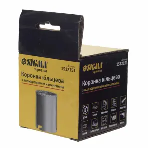 Коронка кільцева з вольфрамовим напиленням 67мм SIGMA (1512151) №5