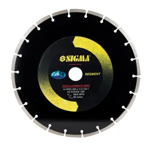 Круг алмазный HQ сегментный Ø300×32мм, 5600об/мин SIGMA (193300z) №1