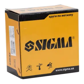 Круг зачисний по металу Ø125×6.0×22.2мм, 12200об/хв SIGMA (1931311) №6