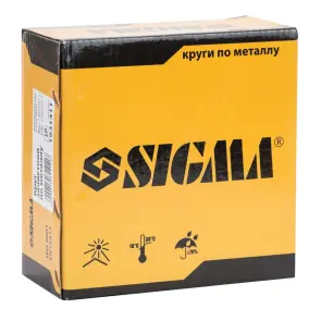 Круг зачисний по металу Ø150×6.0×22.2мм, 10200об/хв SIGMA (1931411) №4