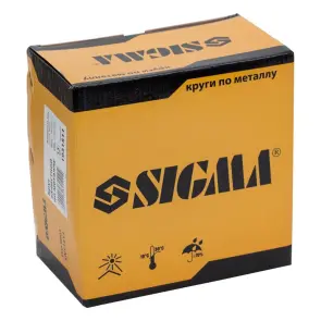 Круг зачисний по металу Ø180×6.0×22.2мм, 8500 об/хв SIGMA (1931511) №3