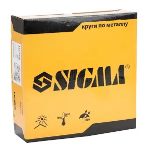 Круг зачисний по металу Ø230×6.0×22.2мм, 6600об/хв SIGMA (1931711) №4