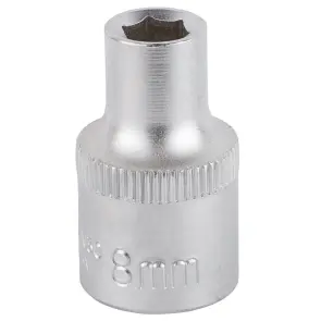 Насадка шестигранна коротка 1/2" 8мм CrV mid SIGMA (6071081) №1