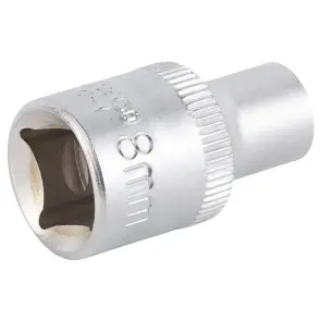 Насадка шестигранна коротка 1/2" 8мм CrV mid SIGMA (6071081) №4