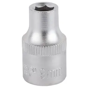Насадка шестигранна коротка 1/2" 9мм CrV mid SIGMA (6071091) №1