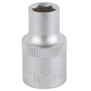 Насадка шестигранна коротка 1/2" 10мм CrV mid SIGMA (6071101) №1