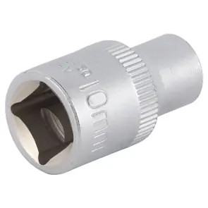 Насадка шестигранна коротка 1/2" 10мм CrV mid SIGMA (6071101) №4