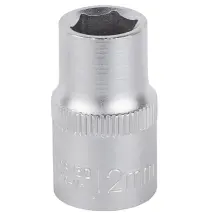 Насадка шестигранна коротка 1/2" 12мм CrV mid SIGMA (6071121)