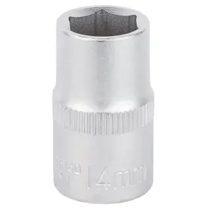 Насадка шестигранна коротка 1/2" 14мм CrV mid SIGMA (6071141) №1