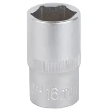 Насадка шестигранна коротка 1/2" 16мм CrV mid SIGMA (6071161)