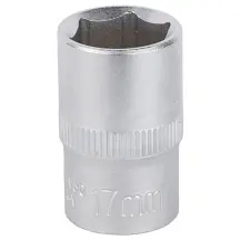 Насадка шестигранна коротка 1/2" 17мм CrV mid SIGMA (6071171)