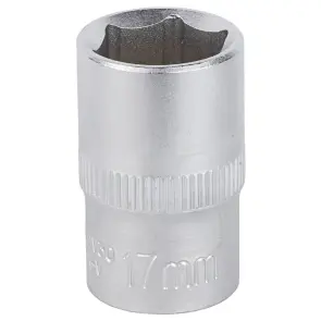Насадка шестигранна коротка 1/2" 17мм CrV mid SIGMA (6071171) №1