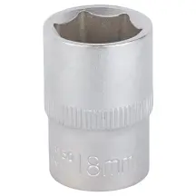 Насадка шестигранна коротка 1/2" 18мм CrV mid SIGMA (6071181)