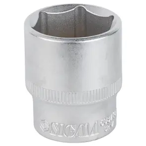 Насадка шестигранна коротка 1/2" 27мм CrV mid SIGMA (6071271) №2