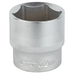 Насадка шестигранна коротка 1/2" 32мм CrV mid SIGMA (6071321) №1