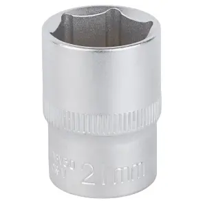 Насадка шестигранна коротка 1/2" 21мм CrV mid SIGMA (6071211) №1