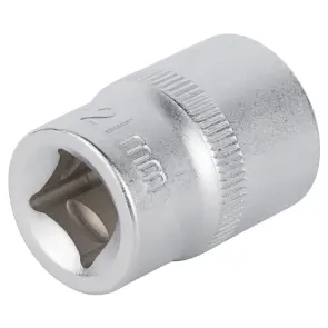 Насадка шестигранна коротка 1/2" 21мм CrV mid SIGMA (6071211) №4