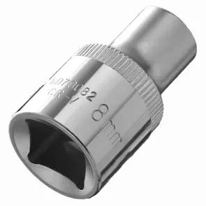Насадка шестигранна коротка 1/2" 8мм CrV ULTRA (6070082) №2