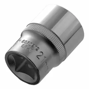 Насадка шестигранна коротка 1/2" 21мм CrV ULTRA (6070212) №2