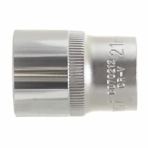 Насадка шестигранна коротка 1/2" 21мм CrV ULTRA (6070212) №4
