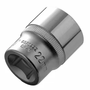 Насадка шестигранна коротка 1/2" 22мм CrV ULTRA (6070222) №2
