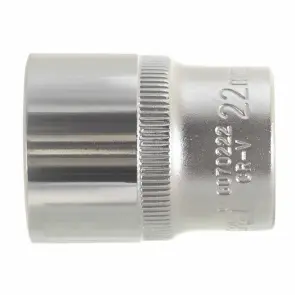Насадка шестигранна коротка 1/2" 22мм CrV ULTRA (6070222) №4