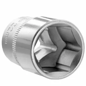 Насадка шестигранна коротка 1/2" 22мм CrV ULTRA (6070222) №6