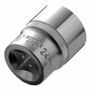 Насадка шестигранная короткая 1/2" 24мм CrV ULTRA (6070242) №3