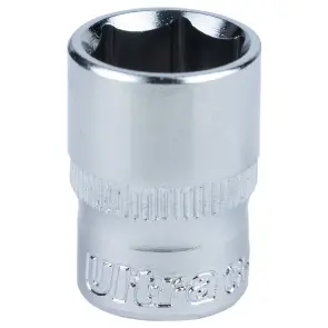 Насадка шестигранна коротка 1/4" 13мм CrV ULTRA (6060132) №1