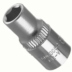 Насадка шестигранна коротка 1/4" 6мм CrV ULTRA (6060062) №6