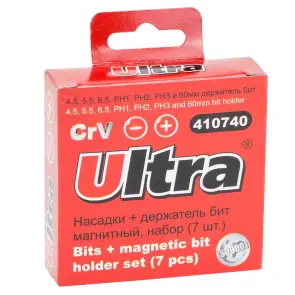 Набір біт + адаптер 7шт S2 (пласт кейс) ULTRA (4013102) №3