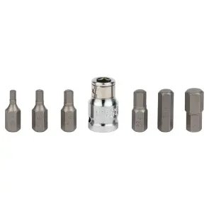 Набір біт HEX 1/2" 7шт S2 (пласт кейс) ULTRA (4013202) №2