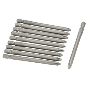 Набор бит PН2×90мм 1/4" 10шт S2 (блистер) SIGMA (4010241) №1