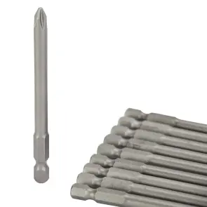 Набор бит PН2×90мм 1/4" 10шт S2 (блистер) SIGMA (4010241) №2