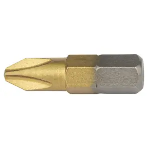 Біти PH2×25мм ¼" 10шт S2 TIN (блістер) ULTRA (4014152) №4
