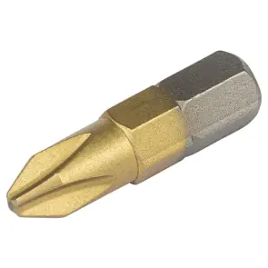 Біти PH2×25мм ¼" 10шт S2 TIN (блістер) ULTRA (4014152) №5