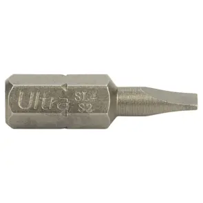 Биты SL4×25мм ¼" 10шт S2 (блистер) ULTRA (4014522) №3