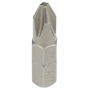 Біти PH2×25мм ¼" 10шт S2 (блістер) ULTRA (4014652) №2