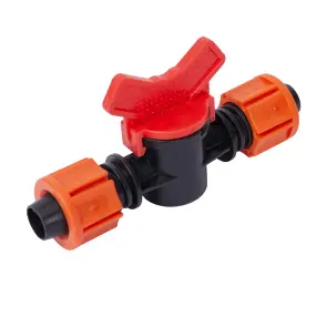 Кран для капельной ленты Ø16мм проходной FLORA (5079474) №2