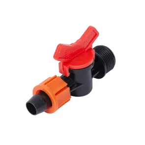 Кран для капельной ленты Ø16мм н/р 3/4" FLORA (5079644) №1