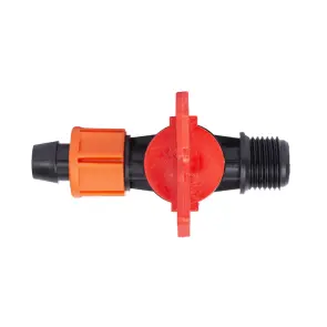 Кран для капельной ленты Ø16мм н/р 1/2" FLORA (5079654) №4