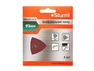 Наждачная бумага P120, 93мм для реноватора (5 шт) Sturm MF5630C-8120 №2