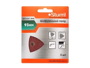 Наждачний папір P40, 93мм для реноватора (5шт) Sturm MF5630C-8040 №2