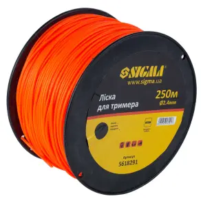 Ліска для тримера коло Ø2.4мм 250м котушка SIGMA (5618291) №2