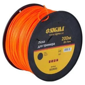 Ліска для тримера коло Ø2.7мм 200м котушка SIGMA (5618351) №2