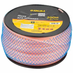 Ліска для тримера армований квадрат Ø2.7мм 200м котушка SIGMA (5623351) №2