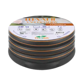 Шланг для полива Оникс 4 слоя армированный ½″ 50м FLORA (5064664) №1