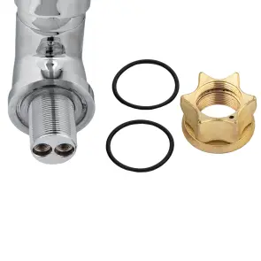 Смеситель HL Ø35 для кухни гусь ухо на гайке AQUATICA HL-4B130C (9734100) №7