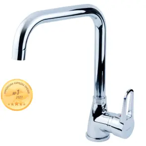 Смеситель HL Ø35 для кухни Г-гусь на гайке AQUATICA HL-4B230C (9734110) №1